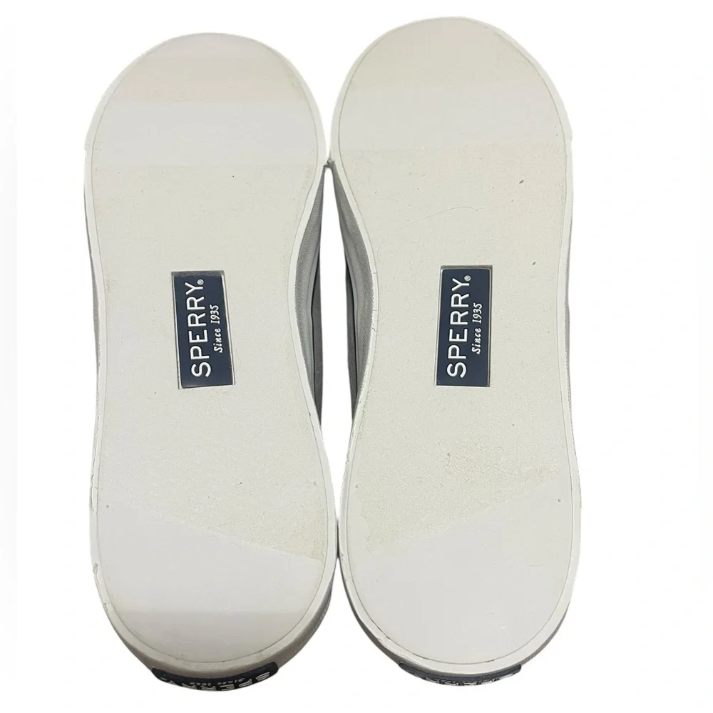 🌟🌟🌼NIB Sperry Men's Gray Canvas Boat Shoes